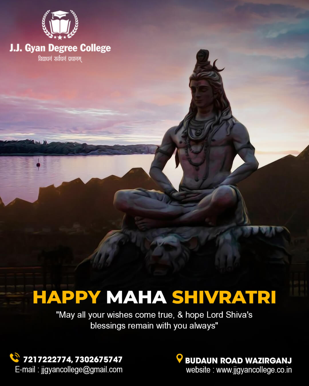 J J Gyan Degree College Social Media Post