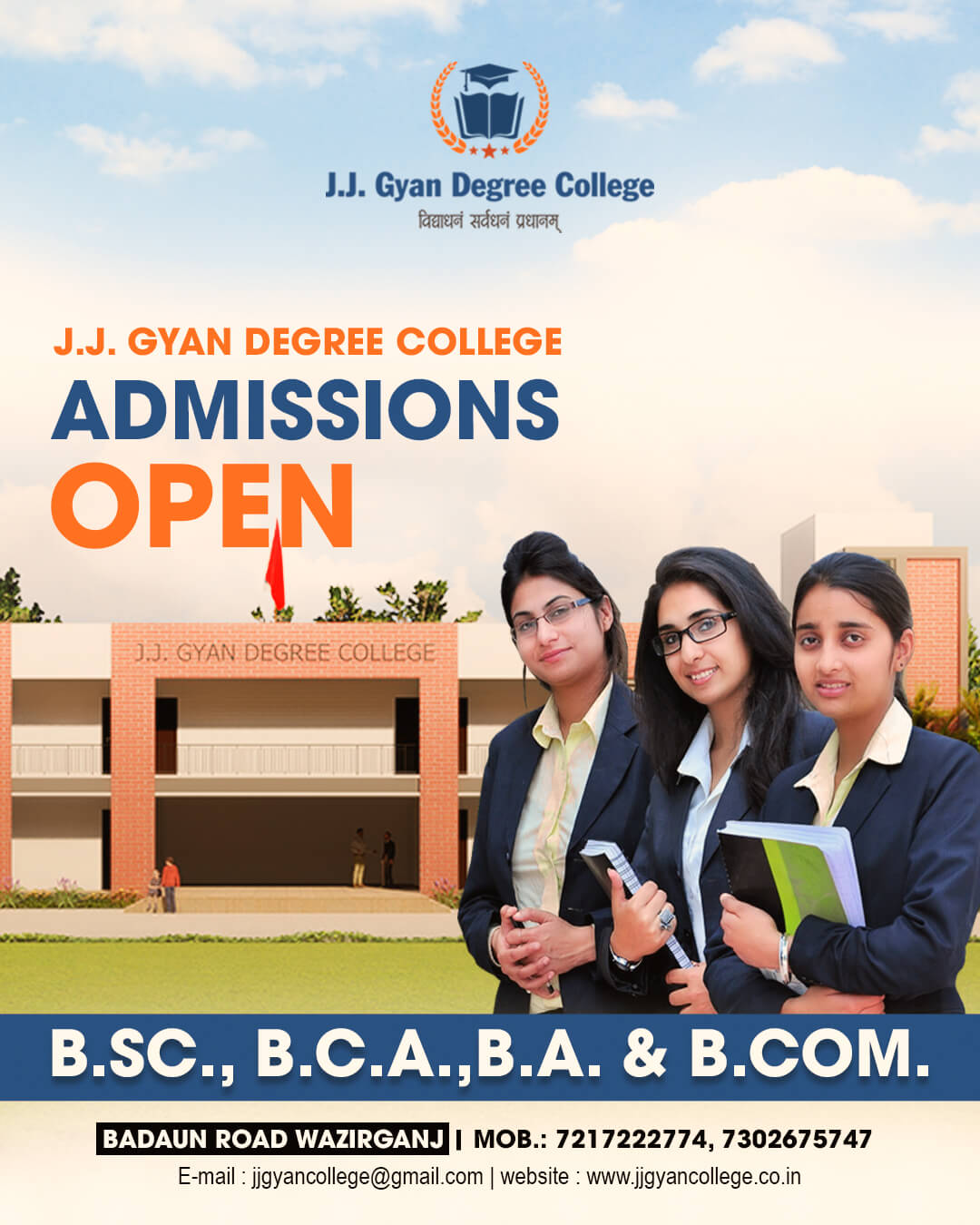J J Gyan Degree College Social Media Post